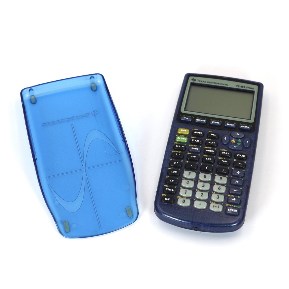 Texas Instruments TI-83 Plus Graphing Calculator Blue Translucent School Math - Picture 3 of 9